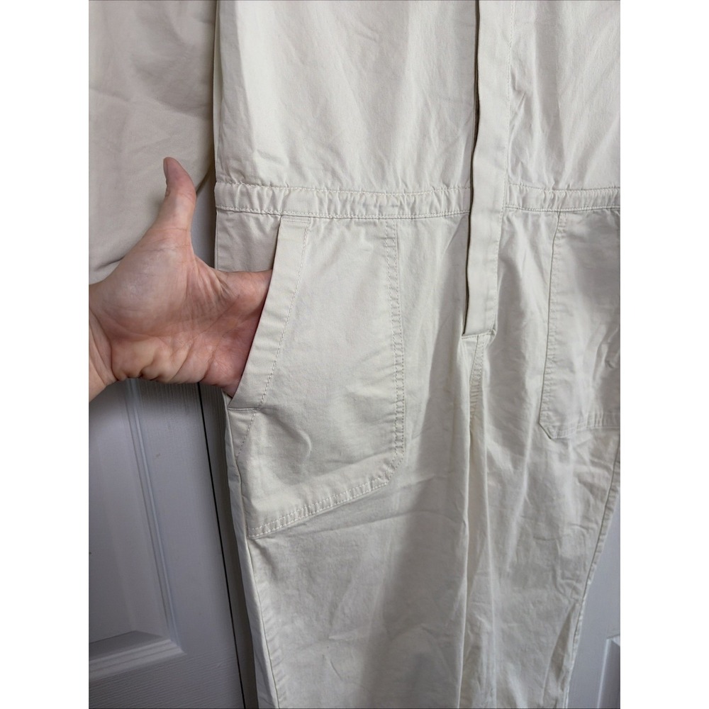 Vans Lizzie Armanto Coverall Womens XS Cream Embroidered Boiler Suit Jumpsuit - Picture 2 of 9